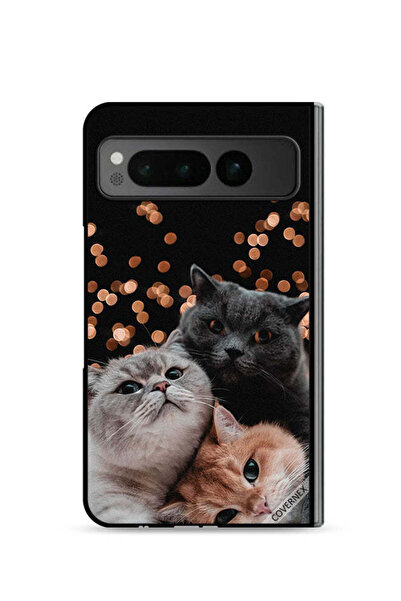 Covernex غطاء حماية لهاتف جوجل بيكسل فولد 5G بتصميم قطط