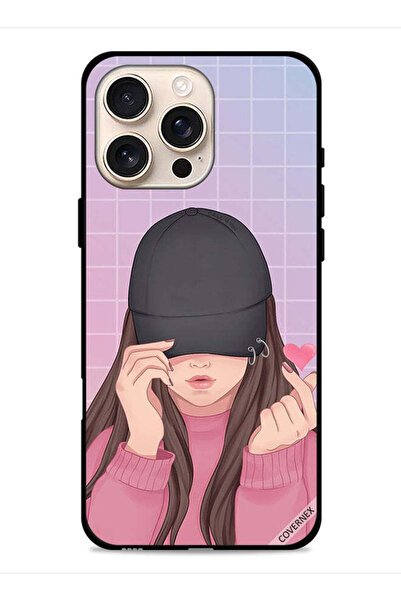 Covernex غطاء حماية لهاتف Apple iPhone 16 Pro بتصميم قبعة الحب المفاجئة للفتيات