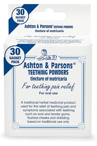 Ashton & Parsons Infants Teething Pain Relief Powder, Pack of 30