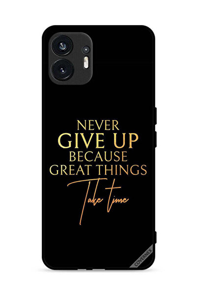 Covernex غطاء حماية لهاتف Nothing Phone (2) 5G لا تستسلم أبدًا لأن الأشياء ال...