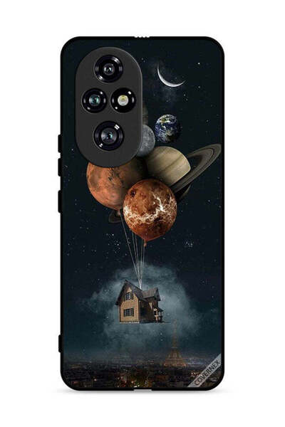 Covernex غطاء حماية لهاتف Honor 200 Pro 5G بتصميم Balloon Planets Takes Home