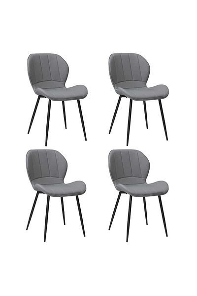 ARTA DOOR Set of 4 Topaz Eco-Leather Chairs, Kitchen, Living Room, Bedrooms or Hallways, Upholstered with Leather