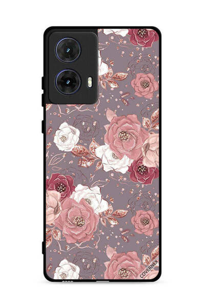 Covernex غطاء حماية لهاتف موتورولا موتو جي 85 5G بخلفية زهرية