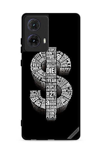 Covernex غطاء حماية لهاتف موتورولا موتو جي 85 5G بطبعة دولار الخط