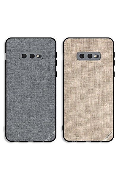 Covernex حافظتان لهاتف Samsung Galaxy S10e بغطاءين واقيين بنمط قماشي وملمس قماشي