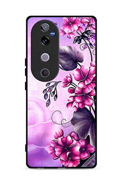 Covernex غطاء حماية لهاتف Vivo V40 5G بخلفية زهور رومانسية