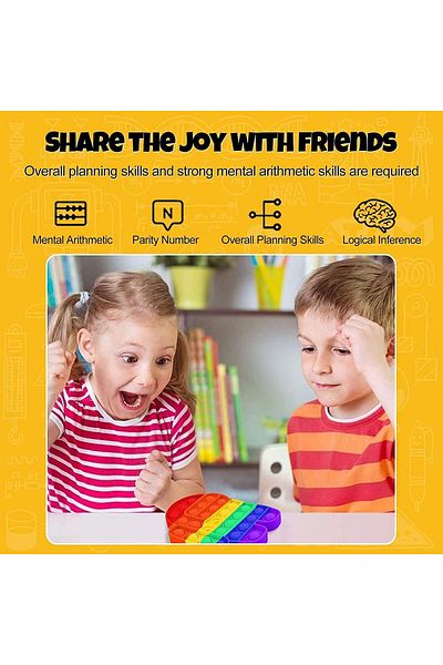 Generic Push Pop Bubble Fidget Sensory Toy - for Autism, Stress, Anxiety - Kids and Adults 2 Pack