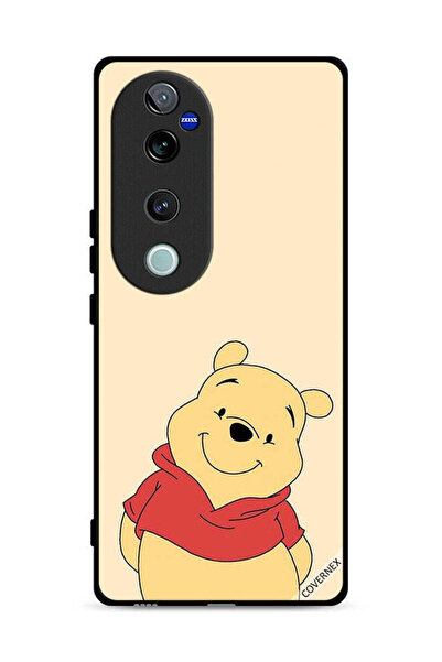 Covernex غطاء حماية لهاتف Vivo S19 Pro 5G بتصميم الدب في وضع السعادة