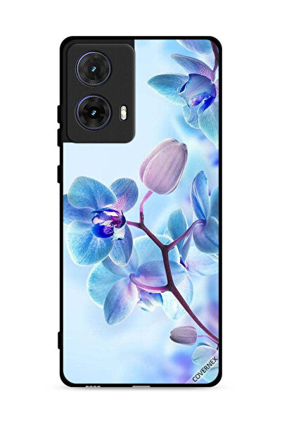 Covernex غطاء حماية لهاتف موتورولا موتو جي 85 5G بنقشة زهور الأوركيد