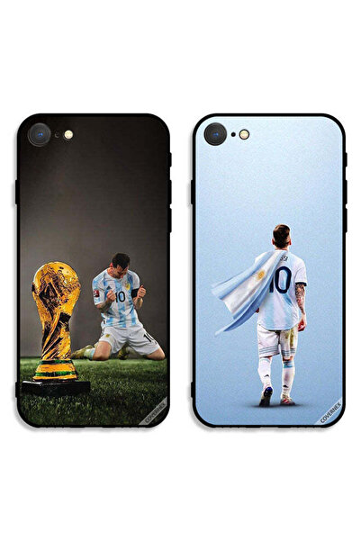 Covernex حافظتان لهاتف Apple iPhone SE (2020) أغطية حماية ليو ميسي وكأس الفيفا