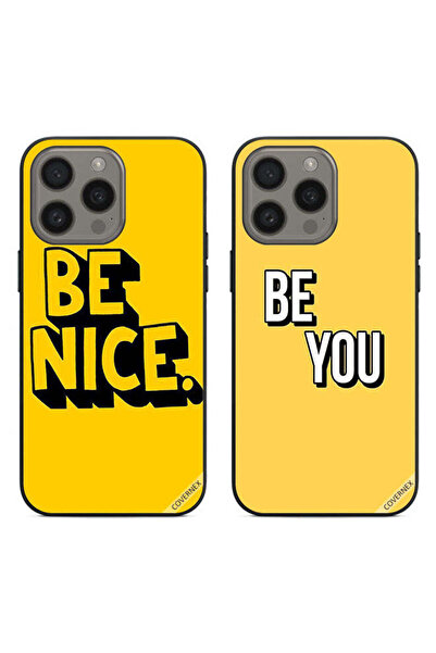 Covernex حافظتان واقيتان لهاتف Apple iPhone 15 Pro، كن لطيفًا وكن أنت