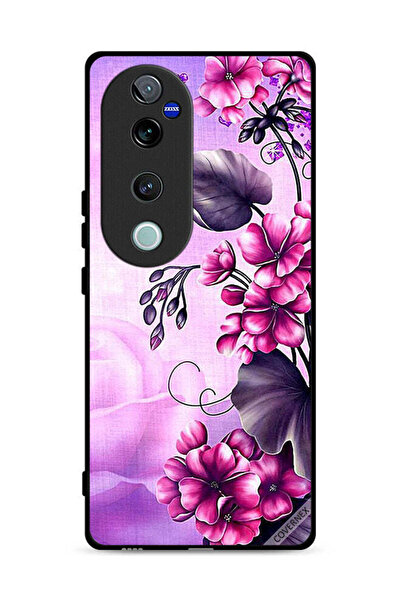 Covernex غطاء حماية لهاتف Vivo V40 Pro 5G بخلفية زهور رومانسية