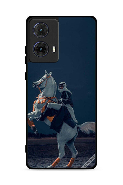 Covernex غطاء حماية لهاتف موتورولا موتو جي 85 5G - شاب على حصان
