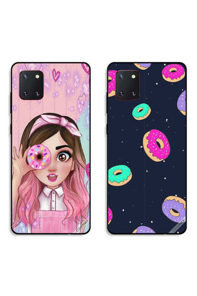 Covernex حافظتان لهاتف سامسونج جالكسي نوت 10 لايت، أغطية حماية بتصميم دوناتس ...