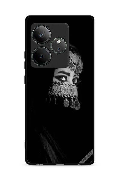 Covernex غطاء حماية لهاتف Realme GT Neo6 5G، مزين بعيون فتاة جميلة ووجه مجوهرات
