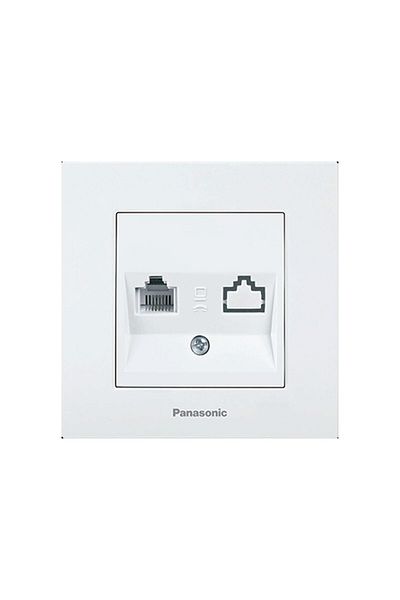 PANASONIC Simple Data Socket RJ 45 CAT 5e Karre Plus White