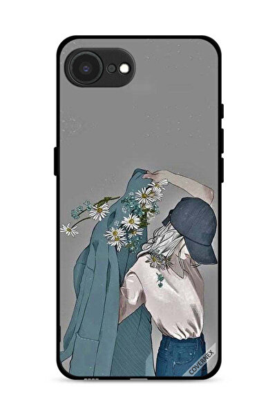 Covernex غطاء حماية لجهاز Apple iPhone 16e بتصميم قبعة فتاة ترتدي معطفًا