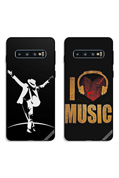 Covernex حافظتان واقيتان لهاتف سامسونج جالاكسي S10، إم جيه ستايل وآي لوف ميوزيك