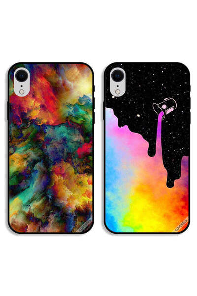 Covernex حافظتان واقيتان لهاتف Apple iPhone XR بألوان عتيقة وتلوين السماء