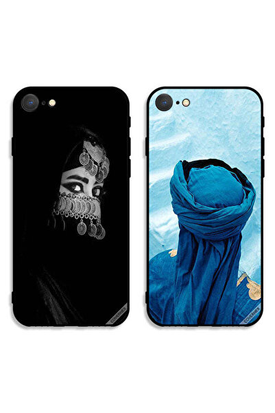 Covernex جرابان واقيان لهاتف Apple iPhone 8 بتصميم عربي وعيون جميلة
