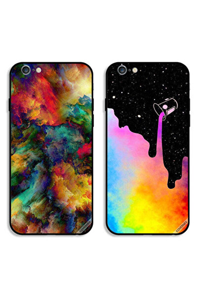 Covernex حافظتان واقيتان لهاتف Apple iPhone 6/6s بألوان عتيقة وتلوين السماء