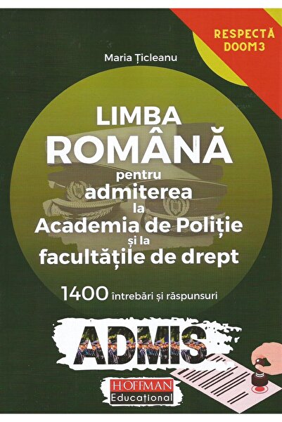 Editura Hoffman Limba romana pentru admiterea la Academia de Polit