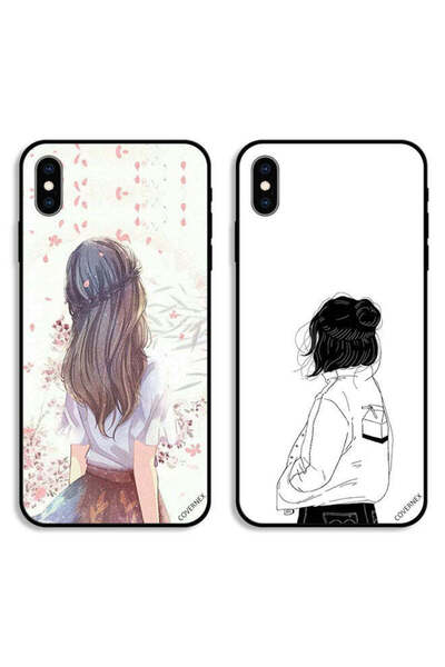 Covernex حافظتان واقيتان لهاتف Apple iPhone XS، فتاة لطيفة في تفكير عميق