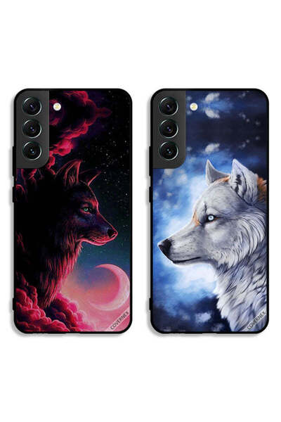 Covernex حافظتان واقيتان لهاتف سامسونج جالاكسي S22 بلس 5G بتصميم وولف آرت