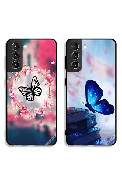 Covernex حافظتان لهاتف سامسونج جالاكسي S21 بلس 5G، أغطية حماية بتصميم فراشة د...