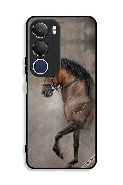 Covernex غطاء حماية لهاتف Vivo Y19s 4G، صورة حصان عتيقة