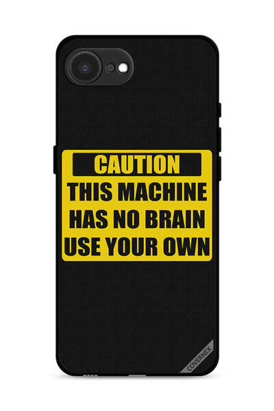 Covernex غطاء حماية لجهاز Apple iPhone 16e تحذير: هذه الآلة ليس لها عقل استخد...