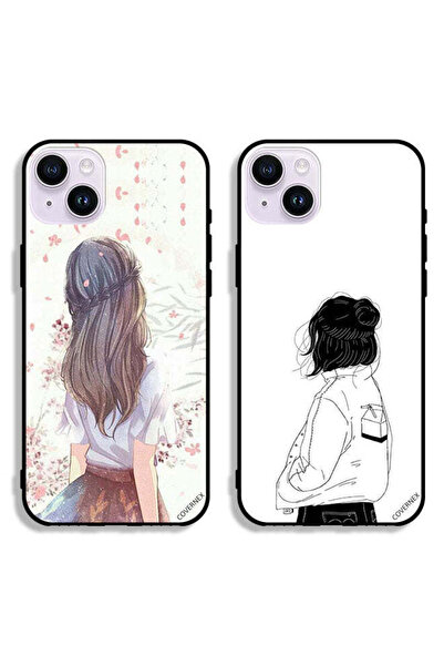 Covernex حافظتان واقيتان لهاتف Apple iPhone 14 Plus، فتاة لطيفة في تفكير عميق