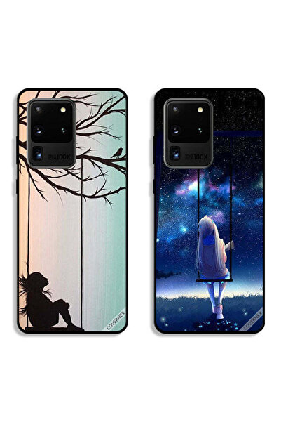 Covernex حافظتان لهاتف سامسونج جالاكسي S20 ألترا، أغطية حماية، رسمة فنية لفتا...