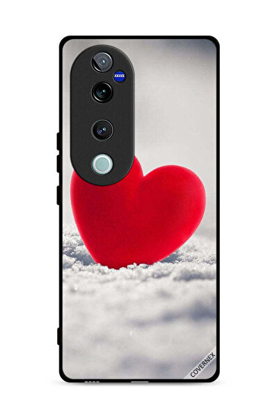 Covernex غطاء حماية لهاتف Vivo V40 Pro 5G بتصميم قلب أحمر جميل