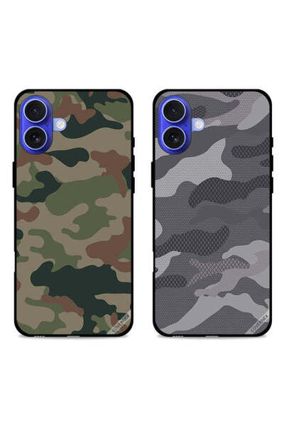 Covernex حافظتان واقيتان لهاتف Apple iPhone 16 بنقوش مموهة