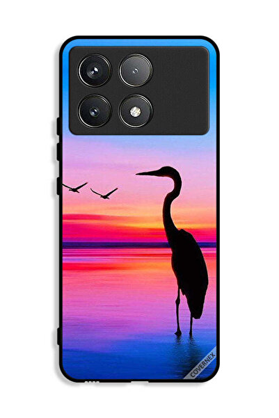 Covernex غطاء حماية لهاتف Xiaomi Redmi K70E 5G بطبعة شوكة وطيور