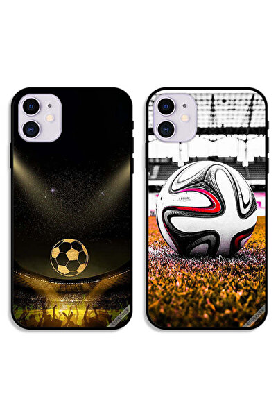 Covernex حافظتان واقيتان لهاتف Apple iPhone 12، بتصميم كرة قدم كلاسيكية باللو...