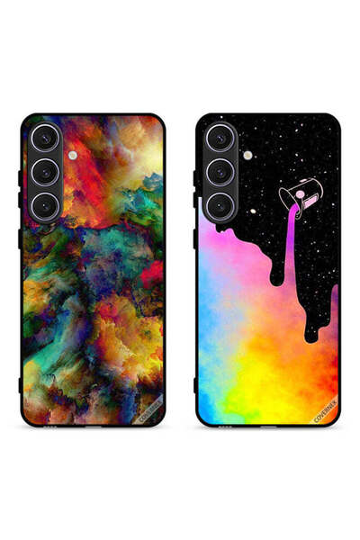 Covernex حافظتان لهاتف سامسونج جالاكسي S24 FE 5G، أغطية حماية بألوان عتيقة وت...