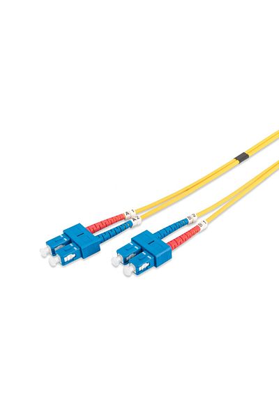 Digitus Cablu Patch SC, Monomodal, 2m, Galben