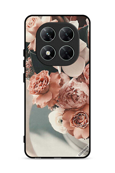 Covernex غطاء حماية لهاتف Xiaomi Poco X7 5G بباقة من زهور الخوخ الجميلة