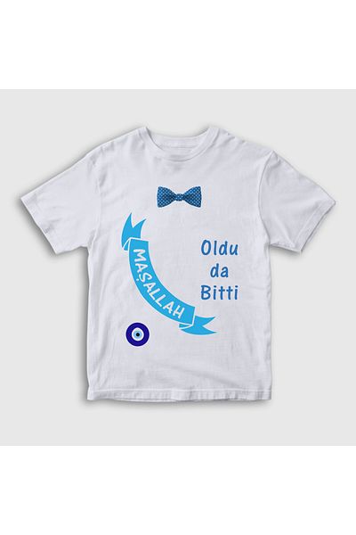Presmono Tricou unisex pentru copii Alb A Fost Suficient Mașallah Sânziene 555341tt