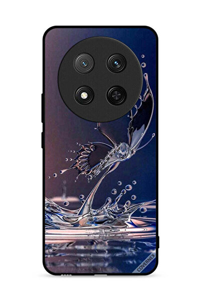 Covernex غطاء حماية لهاتف Honor X9c 5G بنقشة قطرات الماء على شكل فراشة