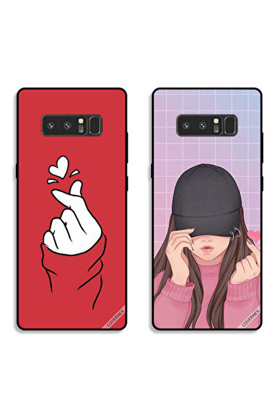 Covernex حافظتان واقيتان لهاتف سامسونج جالاكسي نوت 8 بتصميم قبعة سناب لوف جيرل