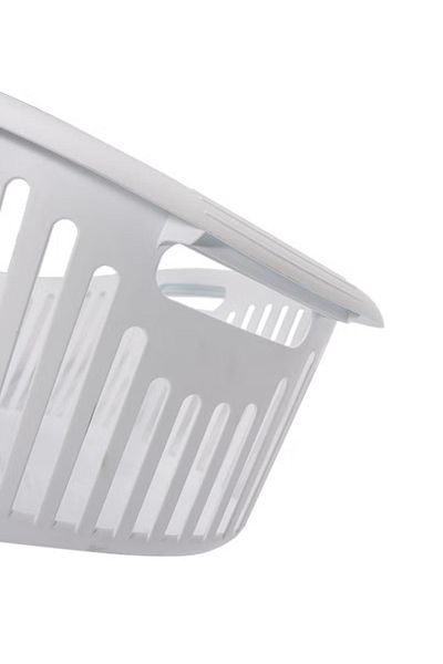 rexa Laundry Cloth Basket – 30L Capacity, White Polyester, 41.4 cm