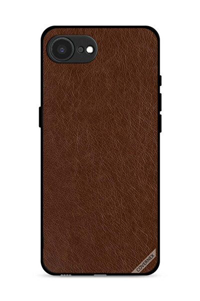 Covernex غطاء حماية جلدي بنقشة جلد البقر لهاتف Apple iPhone 16e