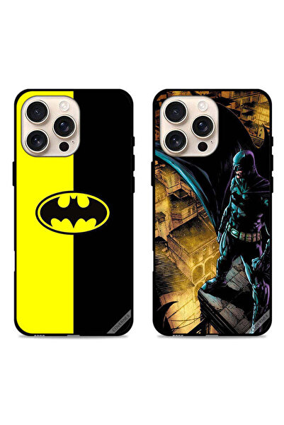 Covernex حافظتان واقيتان لهاتف Apple iPhone 16 Pro بشعار باتمان وباتمان في العمل
