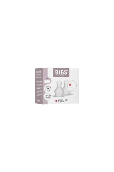 Bibs - Set of 2 baby bottle nipples, Silicone, medium flow
