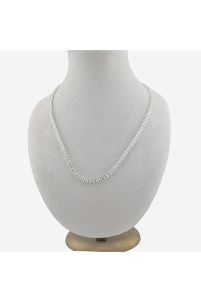 İMRAN Tennis Necklace With Transparent Stones Size 50cm