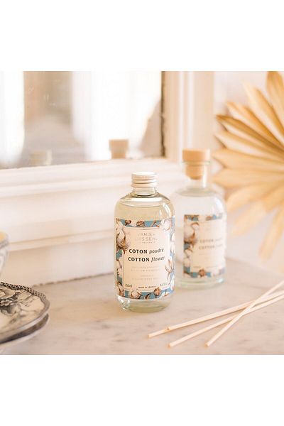 PANIER DES SENS Diffuser and room fragrance refill - Powdered Cotton 250ml