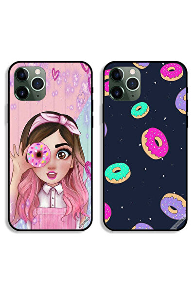 Covernex حافظتان واقيتان لهاتف Apple iPhone 11 Pro Max بتصميم Donuts وDonut L...